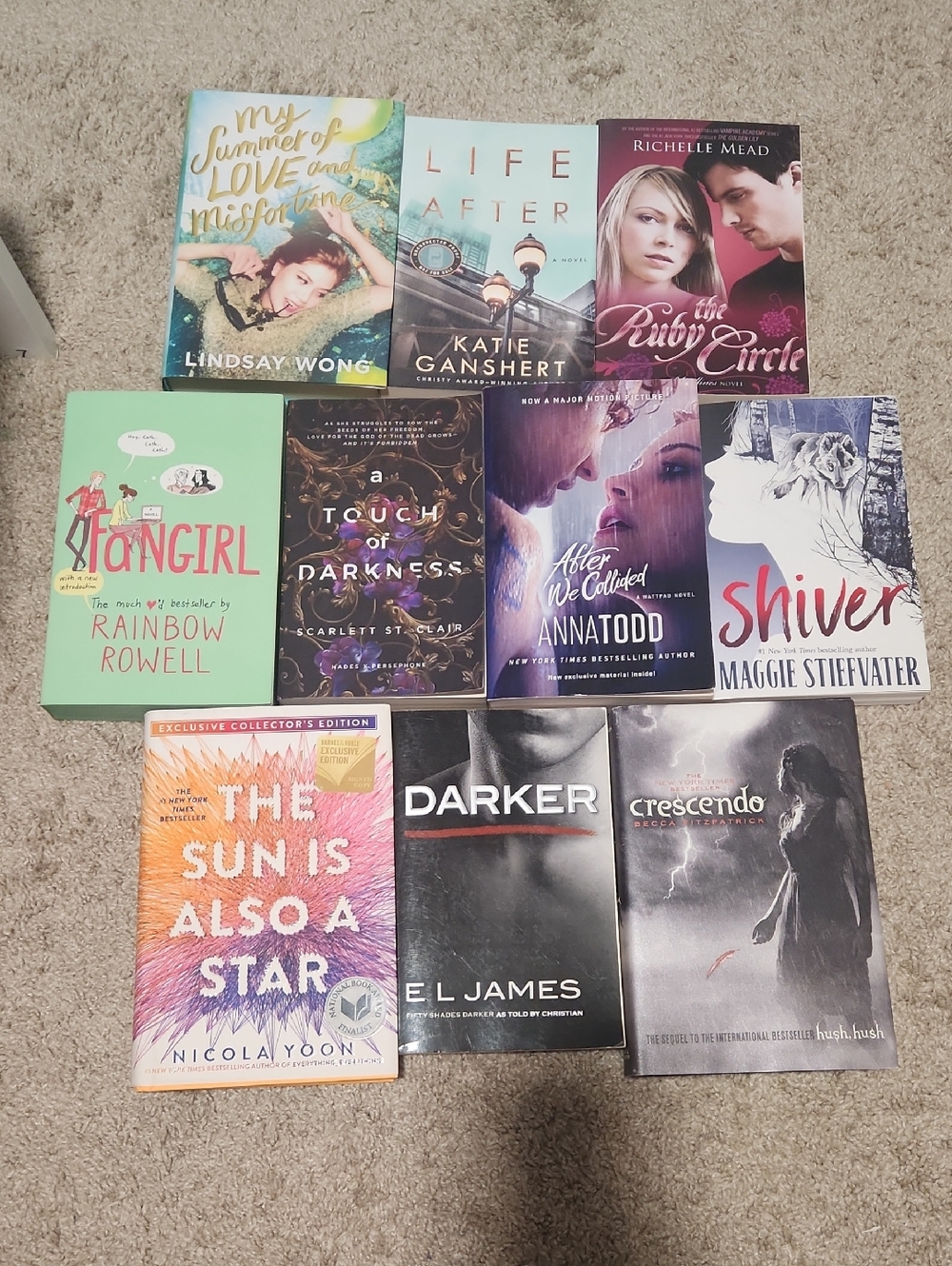 Mixed Romance Book Lot - Multicolor Covers